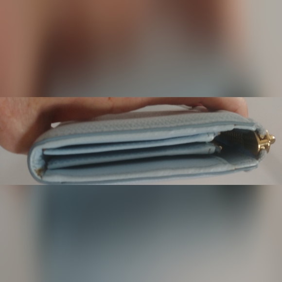 Light Blue Ferragamo Designer Women's Wallet - Picture 8 of 13